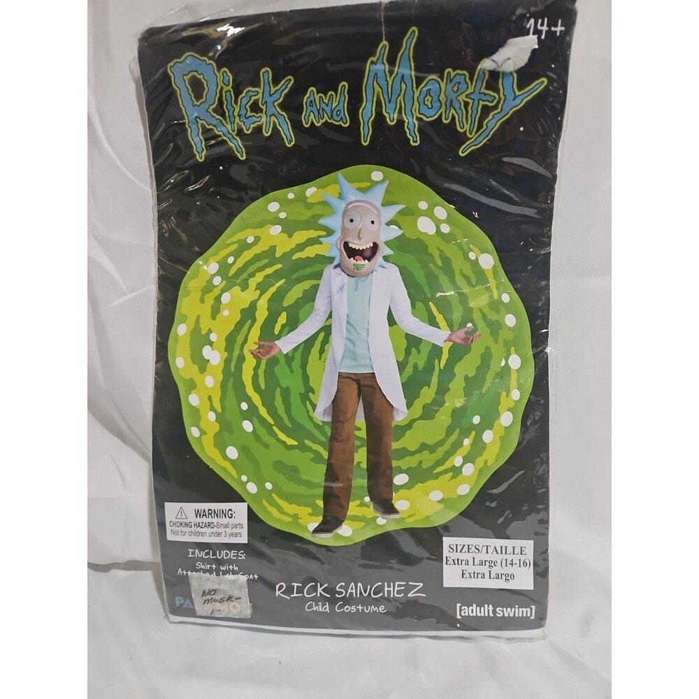 Rick and Morty Rick Sanchez Costume Child XL (14/16) NO MASK
